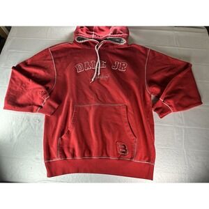VTG Winners Circle Dale Earnhardt Jr Budweiser #8 Hoodie Mens Large Red Pullover